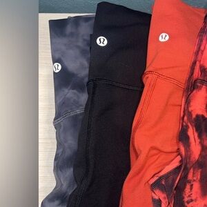 Black, Red, +Tie-Dye Legging
3  total 
Red/black tie dye already sold